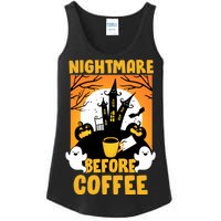 Nightmare Before Coffee Ladies Essential Tank