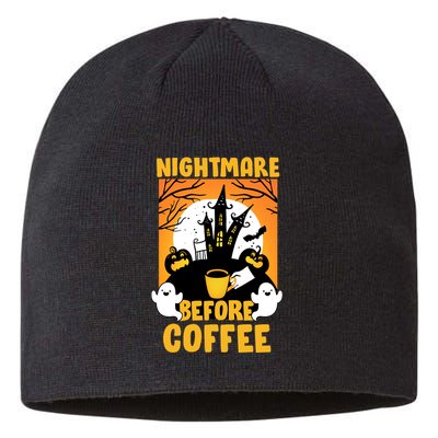 Nightmare Before Coffee Sustainable Beanie