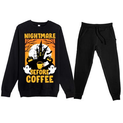 Nightmare Before Coffee Premium Crewneck Sweatsuit Set