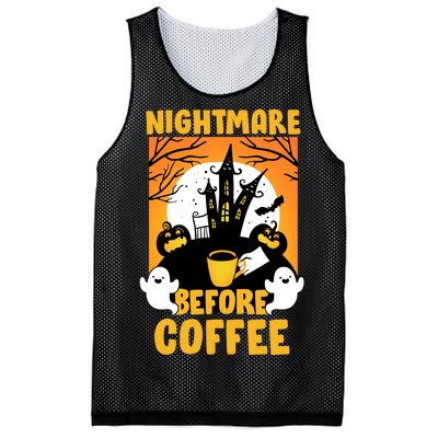 Nightmare Before Coffee Mesh Reversible Basketball Jersey Tank