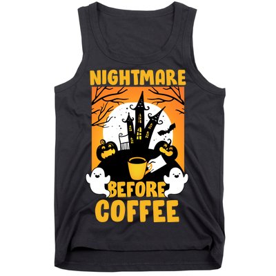 Nightmare Before Coffee Tank Top