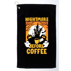 Nightmare Before Coffee Platinum Collection Golf Towel