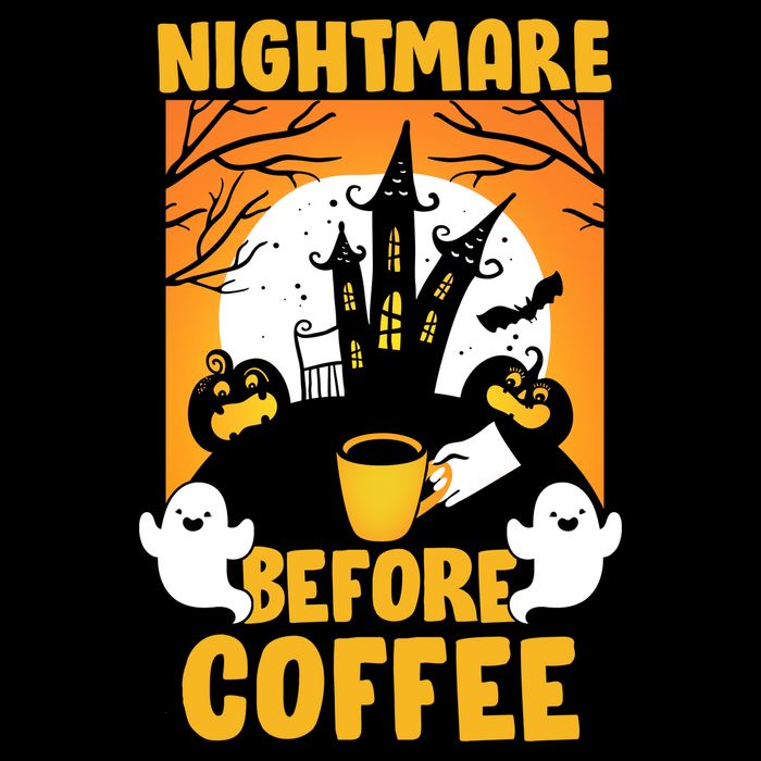 Nightmare Before Coffee Women's V-Neck T-Shirt