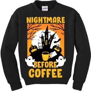 Nightmare Before Coffee Kids Sweatshirt