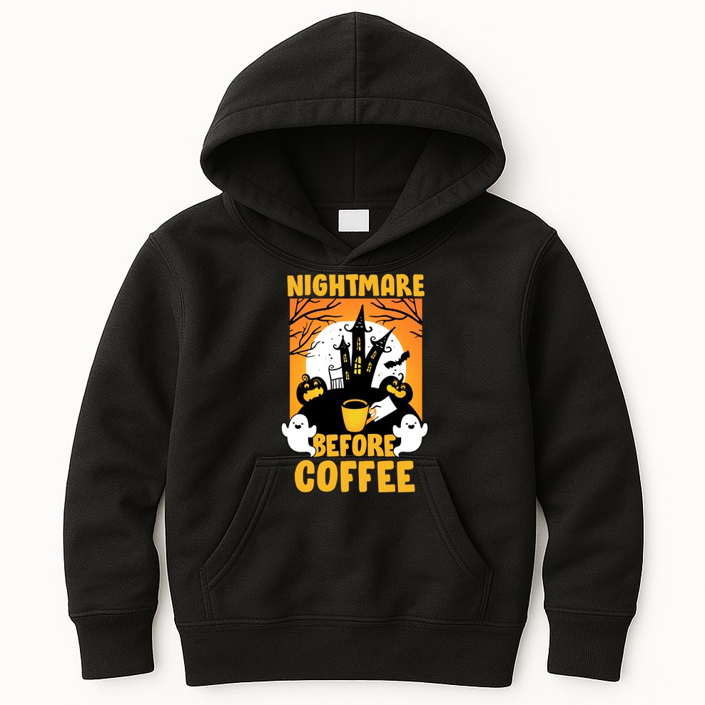Nightmare Before Coffee Kids Hoodie