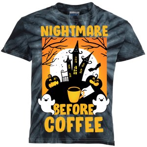 Nightmare Before Coffee Kids Tie-Dye T-Shirt