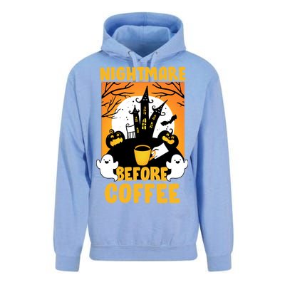 Nightmare Before Coffee Unisex Surf Hoodie