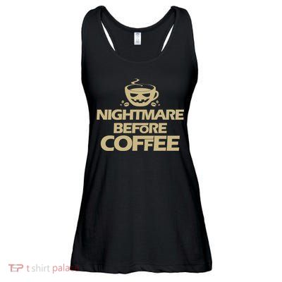 Nightmare Before Coffee Halloween Ladies Essential Flowy Tank