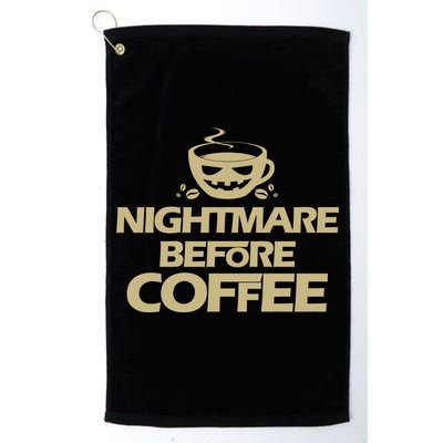 Nightmare Before Coffee Halloween Golf Towel