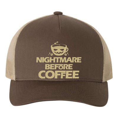 Nightmare Before Coffee Halloween Yupoong Adult 5-Panel Trucker Hat