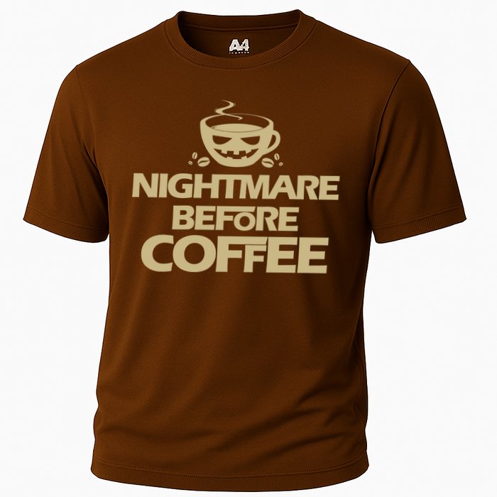 Nightmare Before Coffee Halloween Cooling Performance Crew T-Shirt