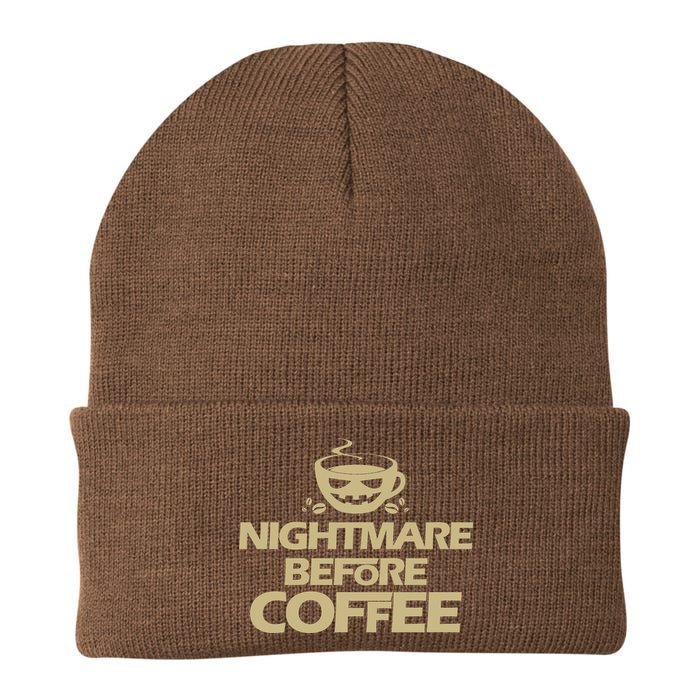 Nightmare Before Coffee Halloween Knit Cap Winter Beanie