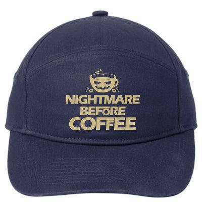 Nightmare Before Coffee Halloween 7-Panel Snapback Hat