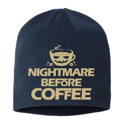 Nightmare Before Coffee Halloween Sustainable Beanie