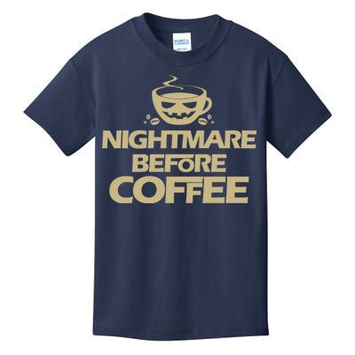 Nightmare Before Coffee Halloween Kids T-Shirt