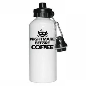 Nightmare Before Coffee Halloween Aluminum Water Bottle