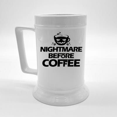 Nightmare Before Coffee Halloween Beer Stein