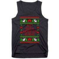 Now I Have A Machine Gun Ho Ho Ho Die Hard Quote Ugly Christmas Sweater Tank Top