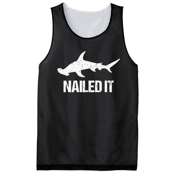 Nailed It Hammerhead Shark Tee Funny Shark Mesh Reversible Basketball Jersey Tank