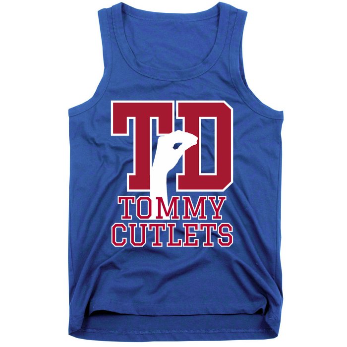 Ny Italian Hand Gesture Tommy Cutlets Football Quarterback Trendy Design Tank Top