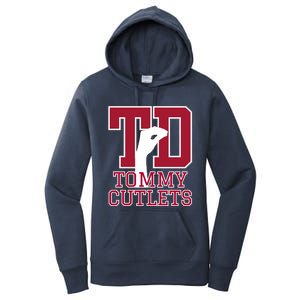 Ny Italian Hand Gesture Tommy Cutlets Football Quarterback Trendy Design Women's Pullover Hoodie