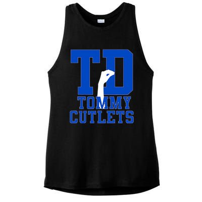 Ny Italian Hand Gesture Tommy Cutlets Football Ladies PosiCharge Tri-Blend Wicking Tank