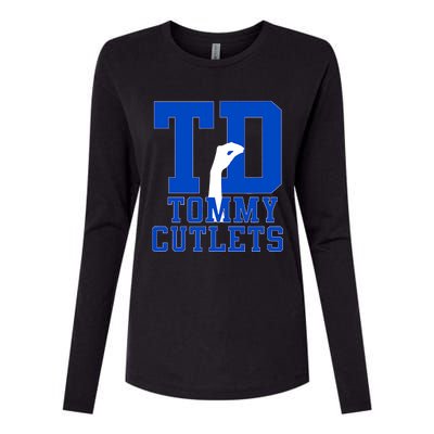 Ny Italian Hand Gesture Tommy Cutlets Football Womens Cotton Relaxed Long Sleeve T-Shirt