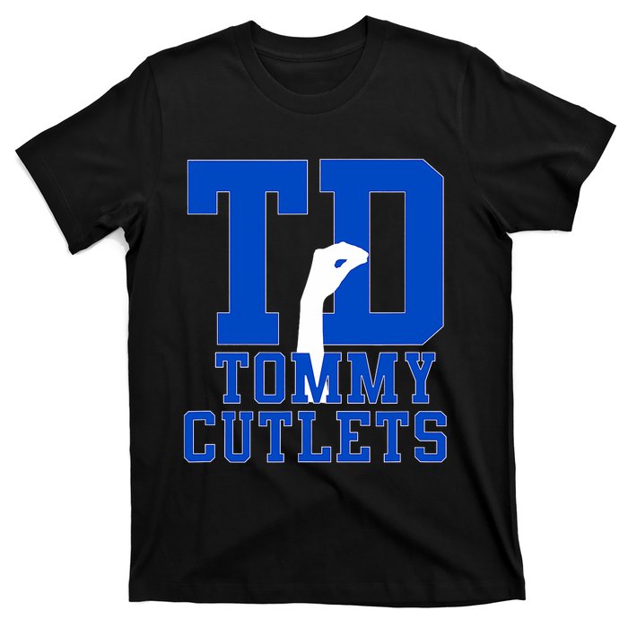 Ny Italian Hand Gesture Tommy Cutlets Football T-Shirt