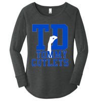 Ny Italian Hand Gesture Tommy Cutlets Football Women's Perfect Tri Tunic Long Sleeve Shirt