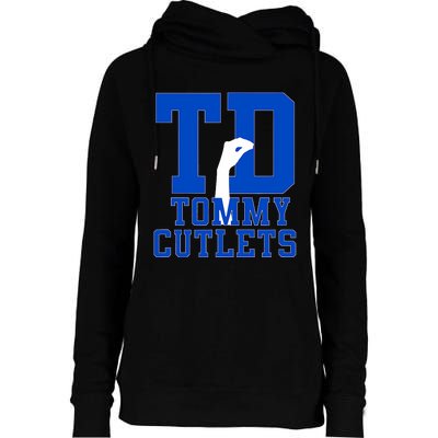 Ny Italian Hand Gesture Tommy Cutlets Football Womens Funnel Neck Pullover Hood