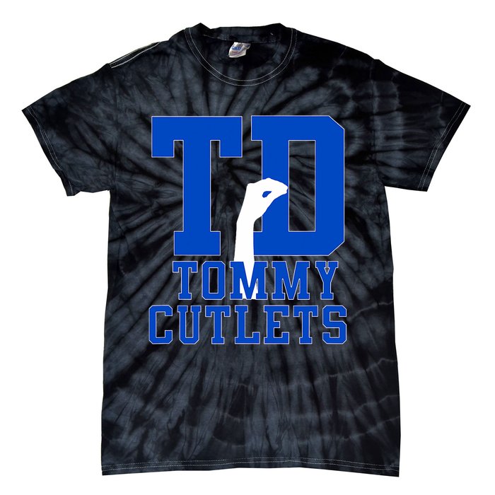 Ny Italian Hand Gesture Tommy Cutlets Football Tie-Dye T-Shirt