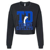 Ny Italian Hand Gesture Tommy Cutlets Football Cropped Pullover Crew