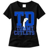 Ny Italian Hand Gesture Tommy Cutlets Football Women's T-Shirt