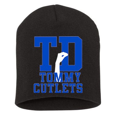 Ny Italian Hand Gesture Tommy Cutlets Football Short Acrylic Beanie