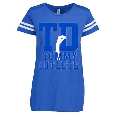 Ny Italian Hand Gesture Tommy Cutlets Football Enza Ladies Jersey Football T-Shirt