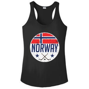 Norway Ice Hockey Flag Jersey Supporter Nordic Fan Gift Cool Gift Ladies PosiCharge Competitor Racerback Tank