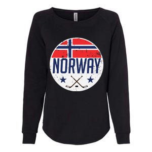 Norway Ice Hockey Flag Jersey Supporter Nordic Fan Gift Cool Gift Womens California Wash Sweatshirt