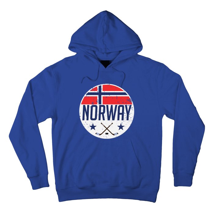 Norway Ice Hockey Flag Jersey Supporter Nordic Fan Gift Cool Gift Hoodie