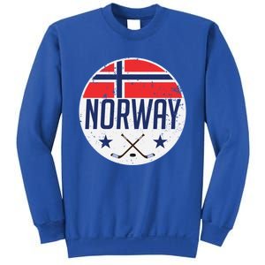 Norway Ice Hockey Flag Jersey Supporter Nordic Fan Gift Cool Gift Sweatshirt