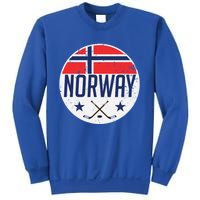 Norway Ice Hockey Flag Jersey Supporter Nordic Fan Gift Cool Gift Sweatshirt