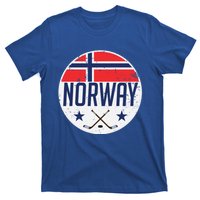 Norway Ice Hockey Flag Jersey Supporter Nordic Fan Gift Cool Gift T-Shirt