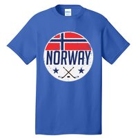 Norway Ice Hockey Flag Jersey Supporter Nordic Fan Gift Cool Gift Tall T-Shirt