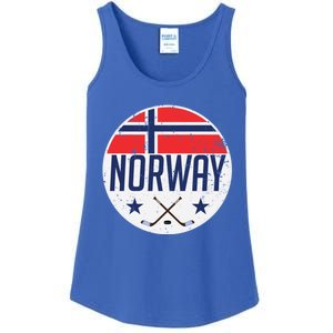 Norway Ice Hockey Flag Jersey Supporter Nordic Fan Gift Cool Gift Ladies Essential Tank