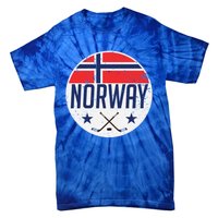 Norway Ice Hockey Flag Jersey Supporter Nordic Fan Gift Cool Gift Tie-Dye T-Shirt