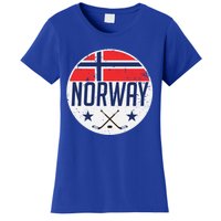 Norway Ice Hockey Flag Jersey Supporter Nordic Fan Gift Cool Gift Women's T-Shirt