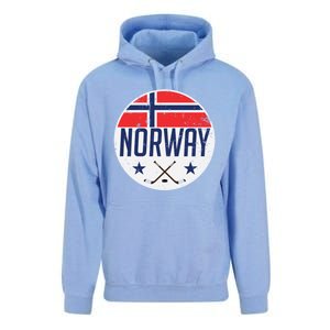 Norway Ice Hockey Flag Jersey Supporter Nordic Fan Gift Cool Gift Unisex Surf Hoodie