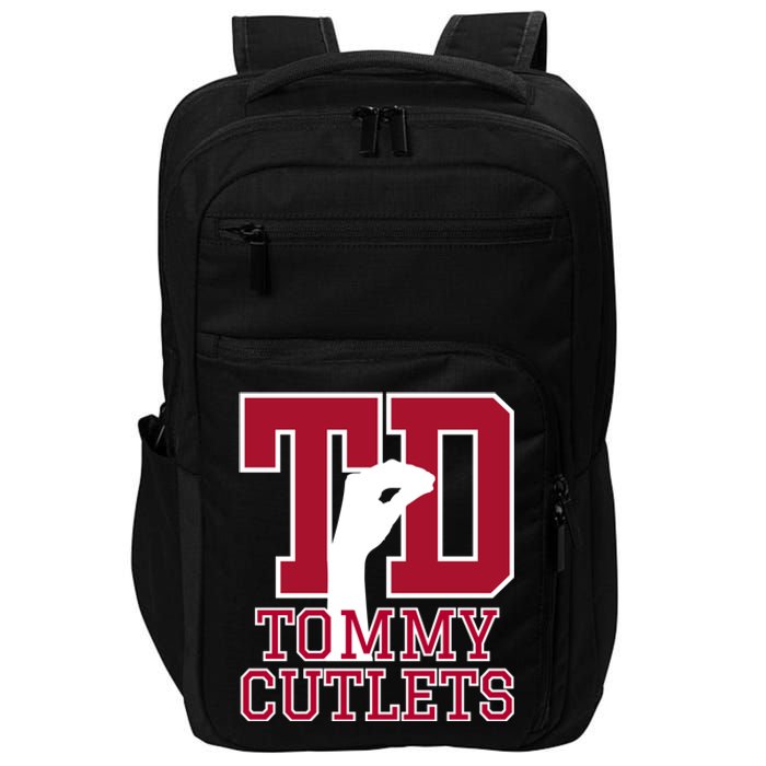 Ny Italian Hand Gesture Tommy Cutlets Football Quarterback Impact Tech Backpack