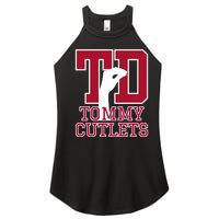 Ny Italian Hand Gesture Tommy Cutlets Football Quarterback Women’s Perfect Tri Rocker Tank