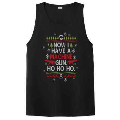 Now I Have A Machine Gun Ho Ho Ho Funny Christmas Movie Gift PosiCharge Competitor Tank