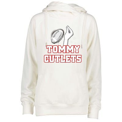 Ny Italian Hand Gesture Tommy Cutlets Football Quarterback Womens Funnel Neck Pullover Hood